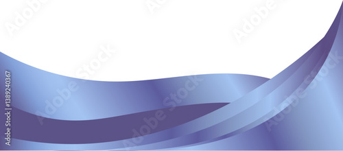 Luxury purple curved corner element