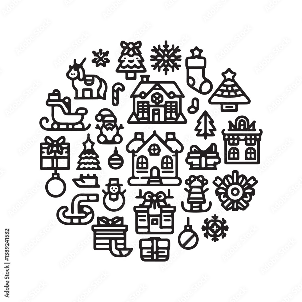 Fototapeta premium real estate icons set