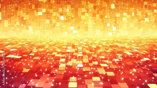 Abstract glowing mosaic