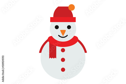 snowman with red hat