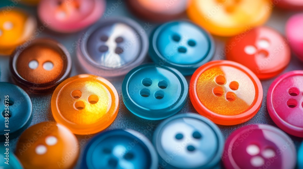 Button Collection on blue Background Button Collection on blue Background