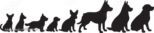 Dog Silhouette Bundle with Humans

