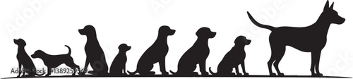 Dog Silhouette Bundle with Humans
