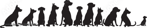 Dog Silhouette Bundle with Humans
