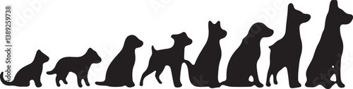 Dog Silhouette Bundle with Humans
