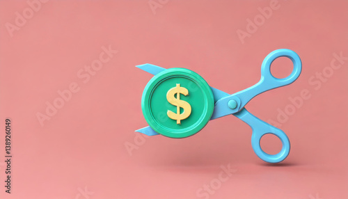 Cutting costs with creative strategies in finance concept