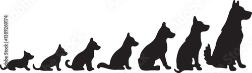 Dog Silhouette Bundle with Humans
