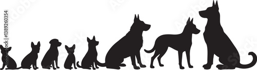 Dog Silhouette Bundle with Humans

