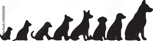 Dog Silhouette Bundle with Humans
