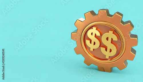 gear with dollar signs symbolizes cost cutting strategies effectively