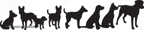 Dog Silhouette Bundle with Humans
