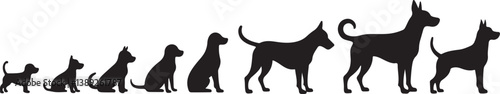 Dog Silhouette Bundle with Humans
