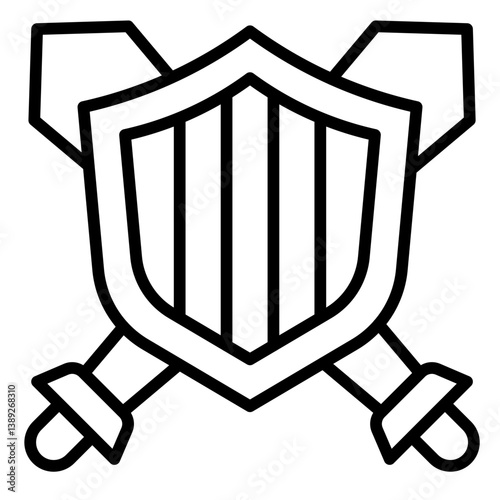 Crossed Swords And Shield