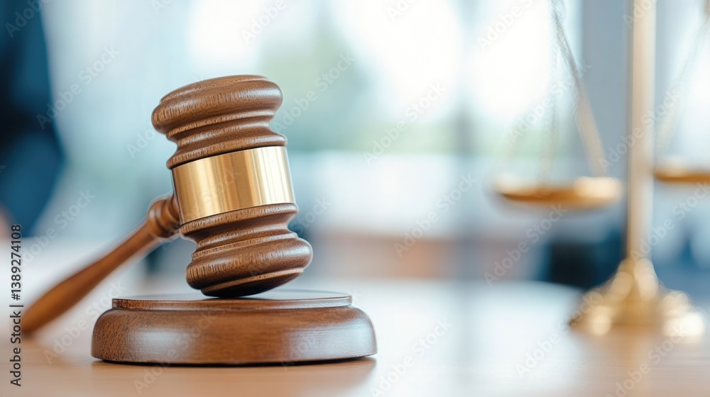 Legal proceedings and justice concept featuring magistrate discussion in courtroom setting Legal proceedings and justice concept featuring magistrate discussion in courtroom setting