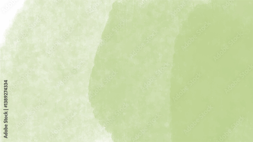 Green watercolor background with copyspace for your design. vector.
