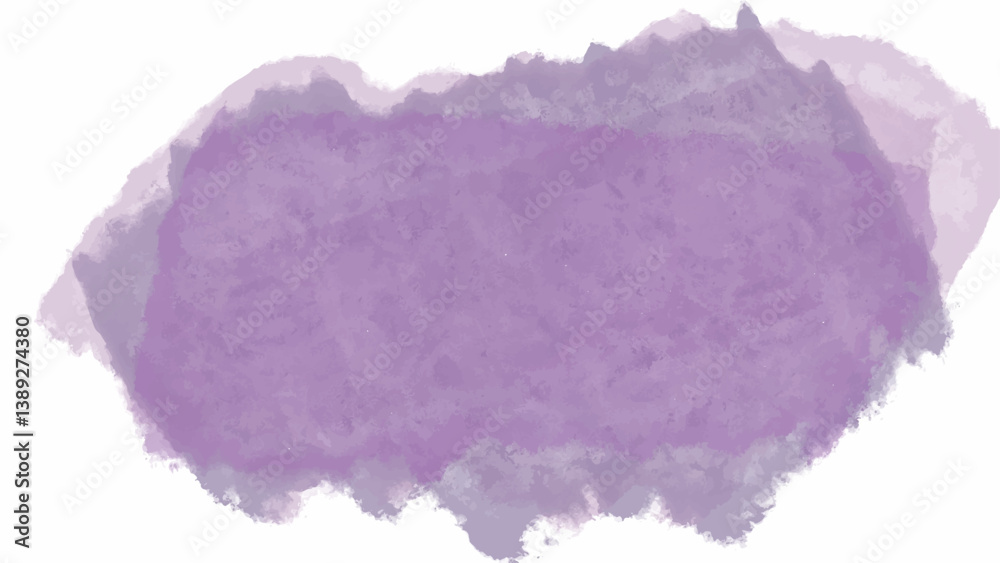 Purple watercolor background with copyspace for your design. vector.
