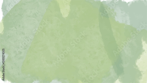 Obraz na płótnie Green watercolor background with copyspace for your design. vector. w salonie