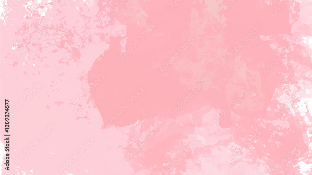 Pink watercolor background with copyspace for your design. vector.