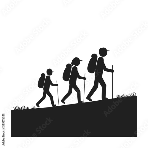family silhouette, parenting icon, family bonding, father and daughter, mother and son, parents with kids, family dinner, travel with children, child care, parenting vector, daily life family, parent 