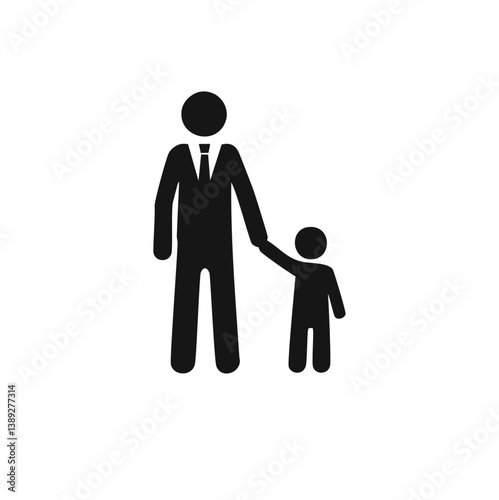 family silhouette, parenting icon, family bonding, father and daughter, mother and son, parents with kids, family dinner, travel with children, child care, parenting vector, daily life family, parent 