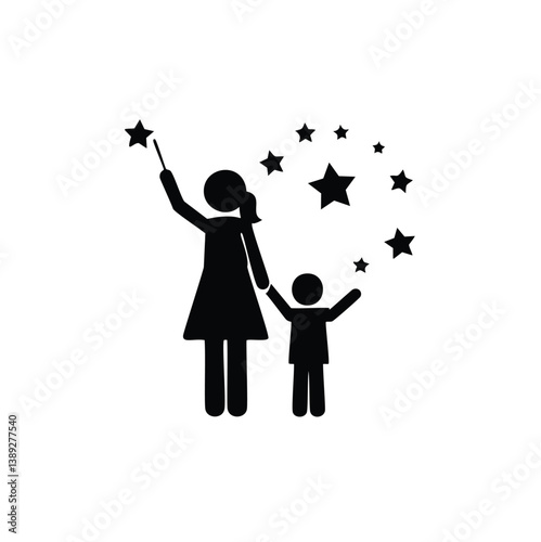 family silhouette, parenting icon, family bonding, father and daughter, mother and son, parents with kids, family dinner, travel with children, child care, parenting vector, daily life family, parent 