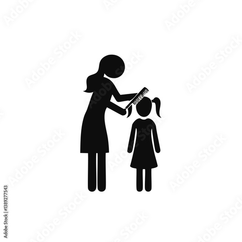 family silhouette, parenting icon, family bonding, father and daughter, mother and son, parents with kids, family dinner, travel with children, child care, parenting vector, daily life family, parent 