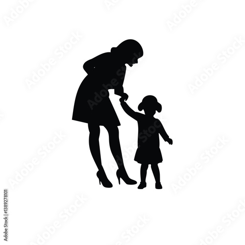 family silhouette, parenting icon, family bonding, father and daughter, mother and son, parents with kids, family dinner, travel with children, child care, parenting vector, daily life family, parent 