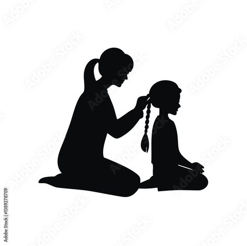 family silhouette, parenting icon, family bonding, father and daughter, mother and son, parents with kids, family dinner, travel with children, child care, parenting vector, daily life family, parent 