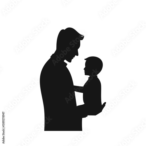 family silhouette, parenting icon, family bonding, father and daughter, mother and son, parents with kids, family dinner, travel with children, child care, parenting vector, daily life family, parent 