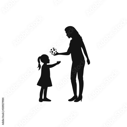 family silhouette, parenting icon, family bonding, father and daughter, mother and son, parents with kids, family dinner, travel with children, child care, parenting vector, daily life family, parent 