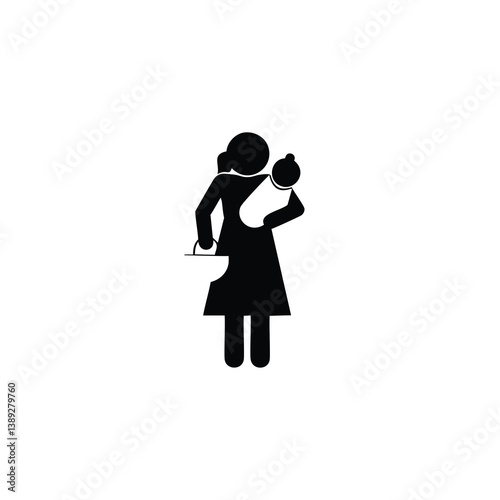 family silhouette, parenting icon, family bonding, father and daughter, mother and son, parents with kids, family dinner, travel with children, child care, parenting vector, daily life family, parent 