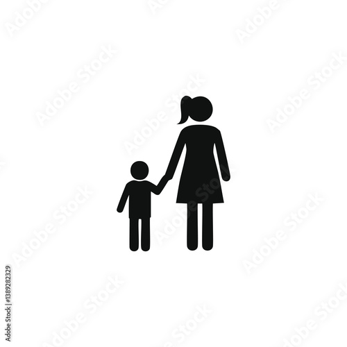 child silhouette, family icon, kids playing, parenting vector, child care, family love, father and daughter, mother and son, baby icon, childhood moments, happy family, parent child, fatherhood, 