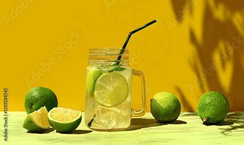 Lemonade summer vibes, generation AI 