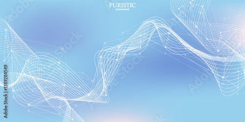 Global network connection banner design template. Header social network communication in the global business concept. Big data visualization.