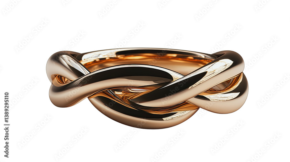 Fototapeta premium Shiny silver metal chain link isolated on white background