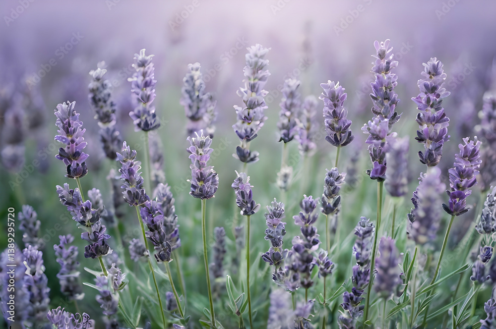 Naklejka premium lavender field in provence france