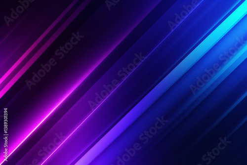 Abstract background with vibrant blue and purple light lines