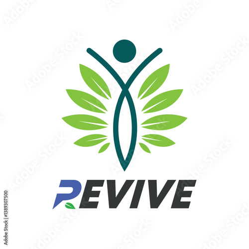 revive logo design template vector