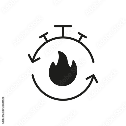 Calorie burn fitness tracker solid icon. Fitness and activity monitoring silhouette symbol. Isolated vector illustration