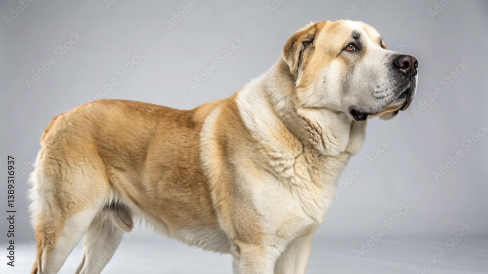 Alabai (Central Asian Shepherd) on studio background
Alabai (Central Asian Shepherd) on studio background