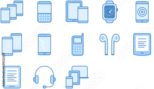 Set of Mobile Devices icons