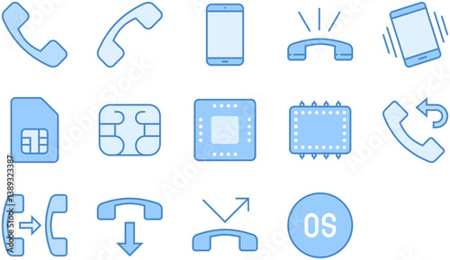 Set of Mobile icons