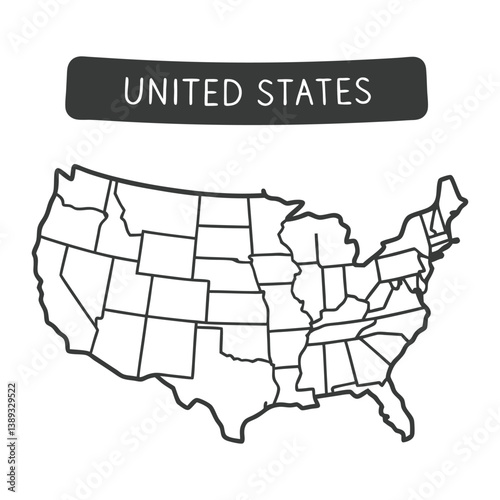USA-map vector