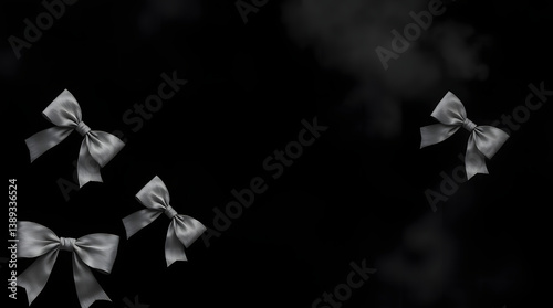 black and white paper butterflies