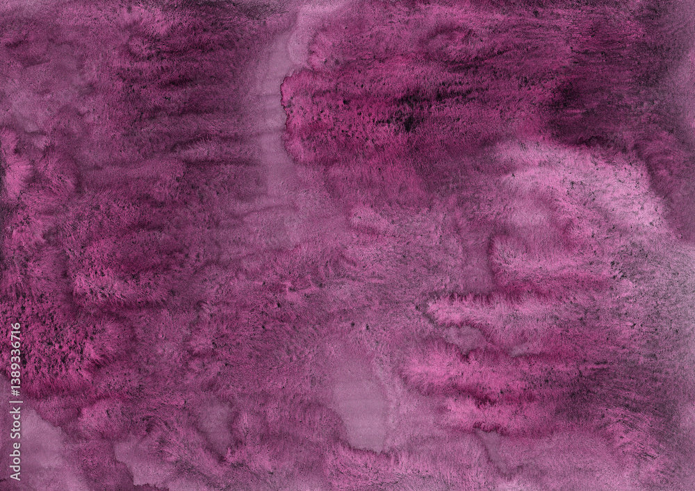 Abstract burgundy watercolor texture with rich organic patterns, grainy effects, and soft gradients. Hand painted background perfect for invitations, packaging, scrapbooking, or web design