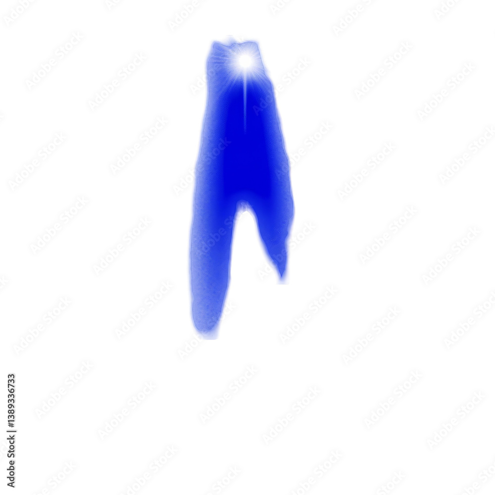 Abstract Blue Light Energy Shape On Black Background Illustration Abstract Blue Light Energy Shape On Black Background Illustration
