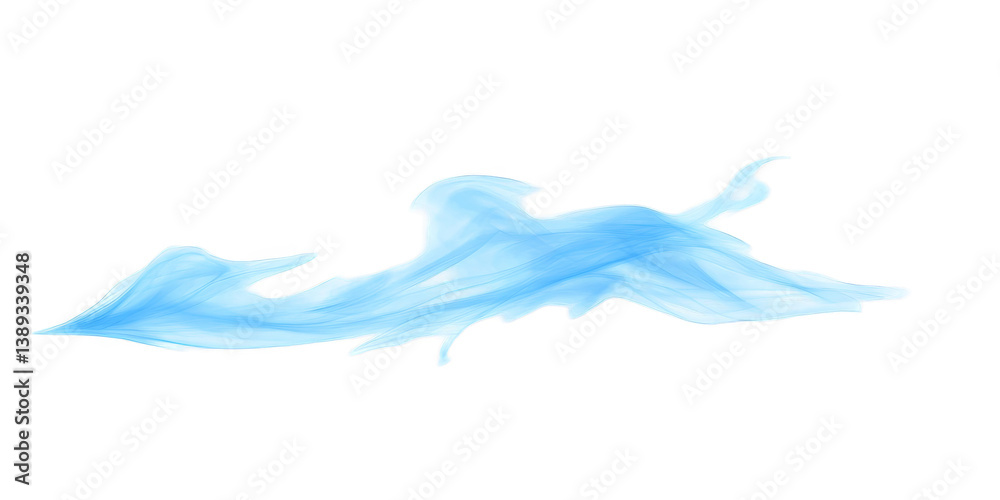 Abstract Illustration Of A Blue Water Shape With Transparent Background Art Abstract Illustration Of A Blue Water Shape With Transparent Background Art