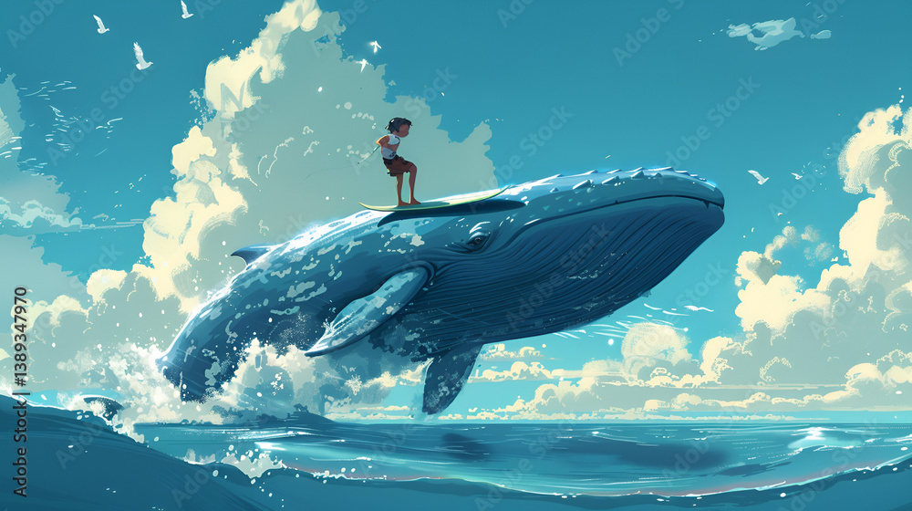 Fototapeta premium dolphin jumping out of water