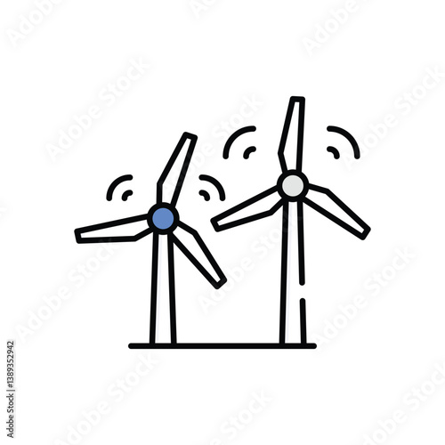 Wind Energy Vector icon