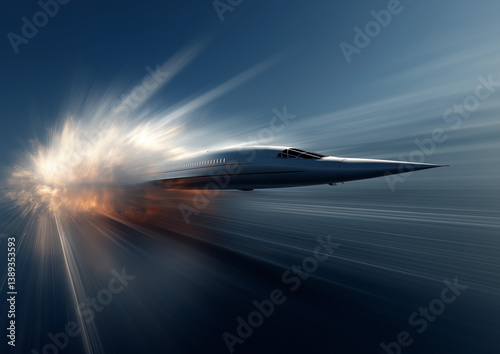 Supersonic Jet in the air